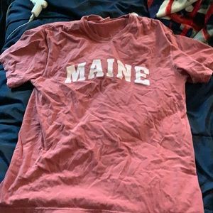 Salmon Pink Maine shirt Brand: Comfort Colors